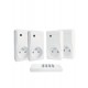 Kit de 4 prises télécommandées blanches 