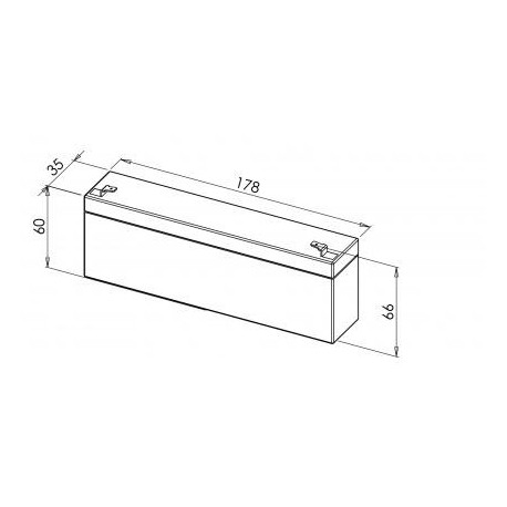 Accu 12V DC / 2.4 Ah
