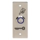   Bouton poussoir INOX 19 mm bleu NO+NC + PBP19_3      6 fils soudés + gaine thermo 
