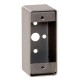 Boîtier applique pour gamme bouton poussoir INOX sur plaque étroite