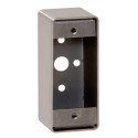 Boîtier applique pour gamme bouton poussoir INOX sur plaque étroite
