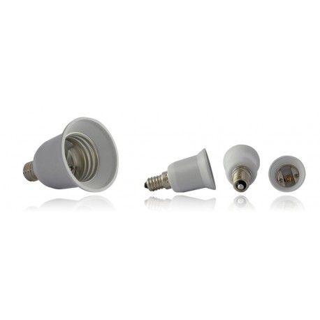 ADAPTATEUR DE CULOT E14 VERS E27 